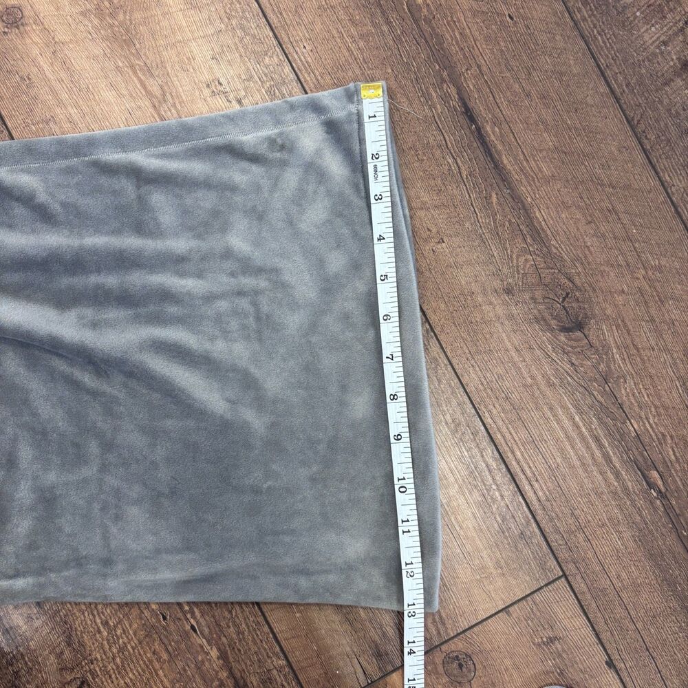 SKIMS Maternity Velour Wide Leg Lounge Pants Gray Soft Cozy Pregnant Women Large - Picture 8 of 8